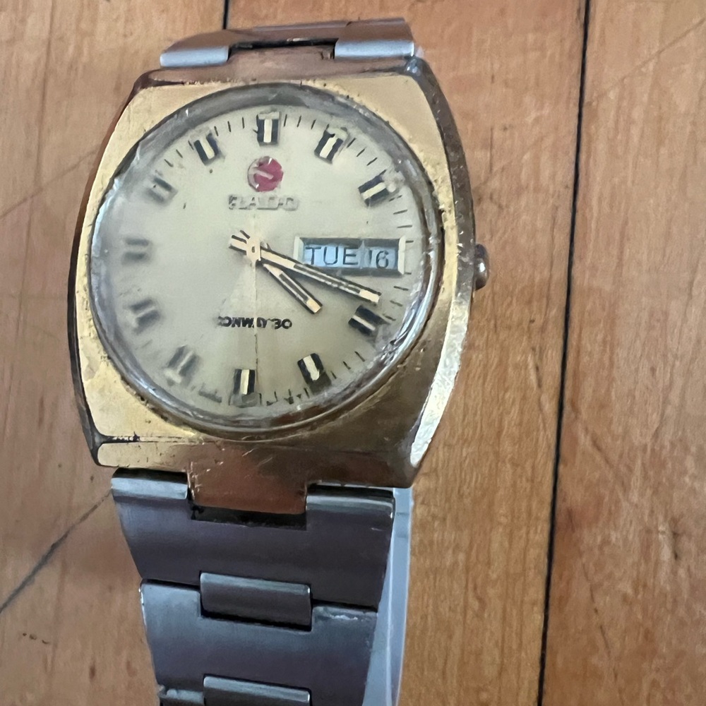 Vintage Rado Gold and Silver Watch
